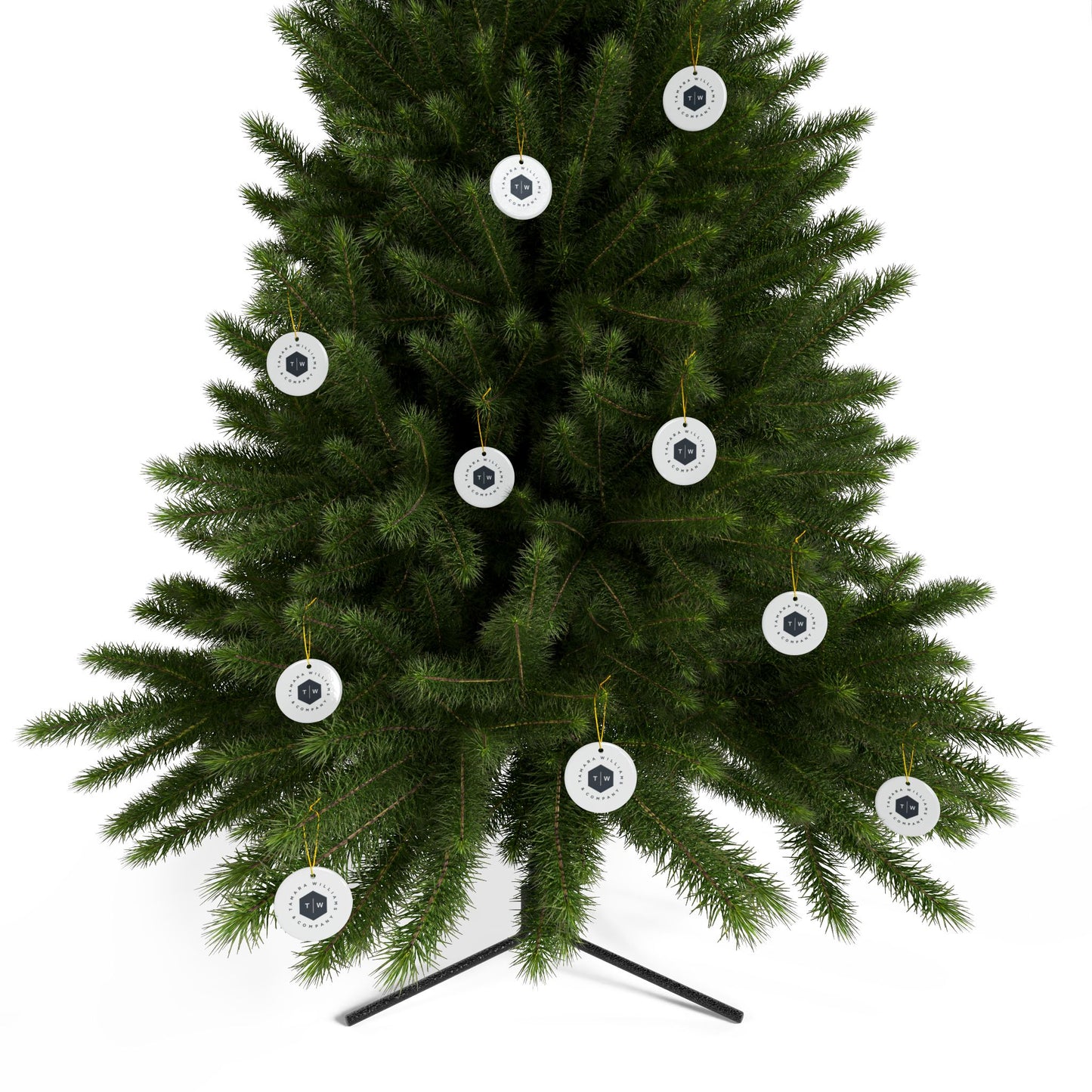 TWCO Ceramic Ornaments, 2-Side Print, (1pc, 3pcs, 5pcs, 10pcs)