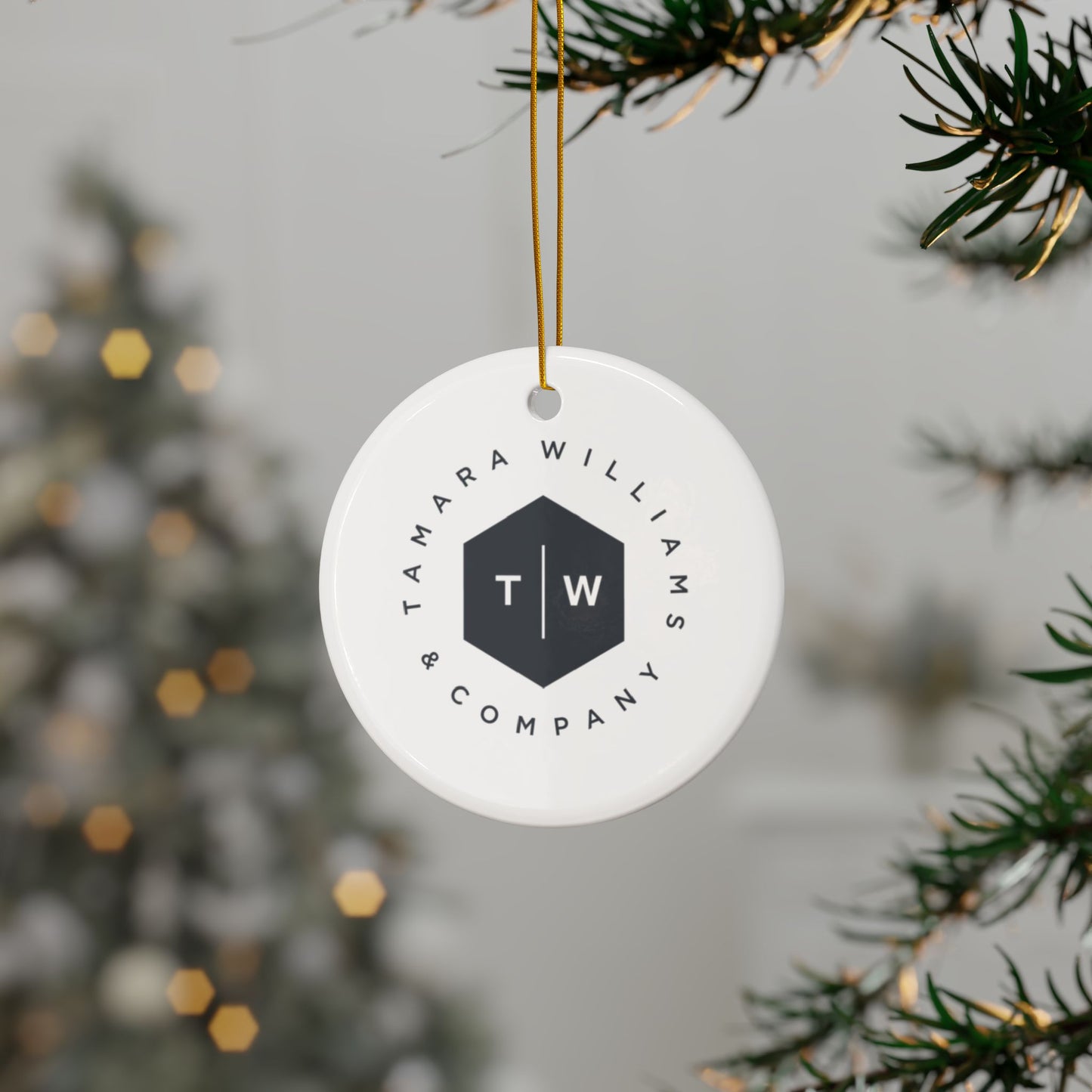 TWCO Ceramic Ornaments, 2-Side Print, (1pc, 3pcs, 5pcs, 10pcs)