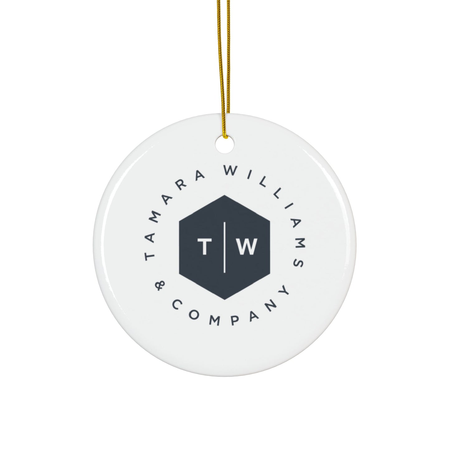 TWCO Ceramic Ornaments, 2-Side Print, (1pc, 3pcs, 5pcs, 10pcs)