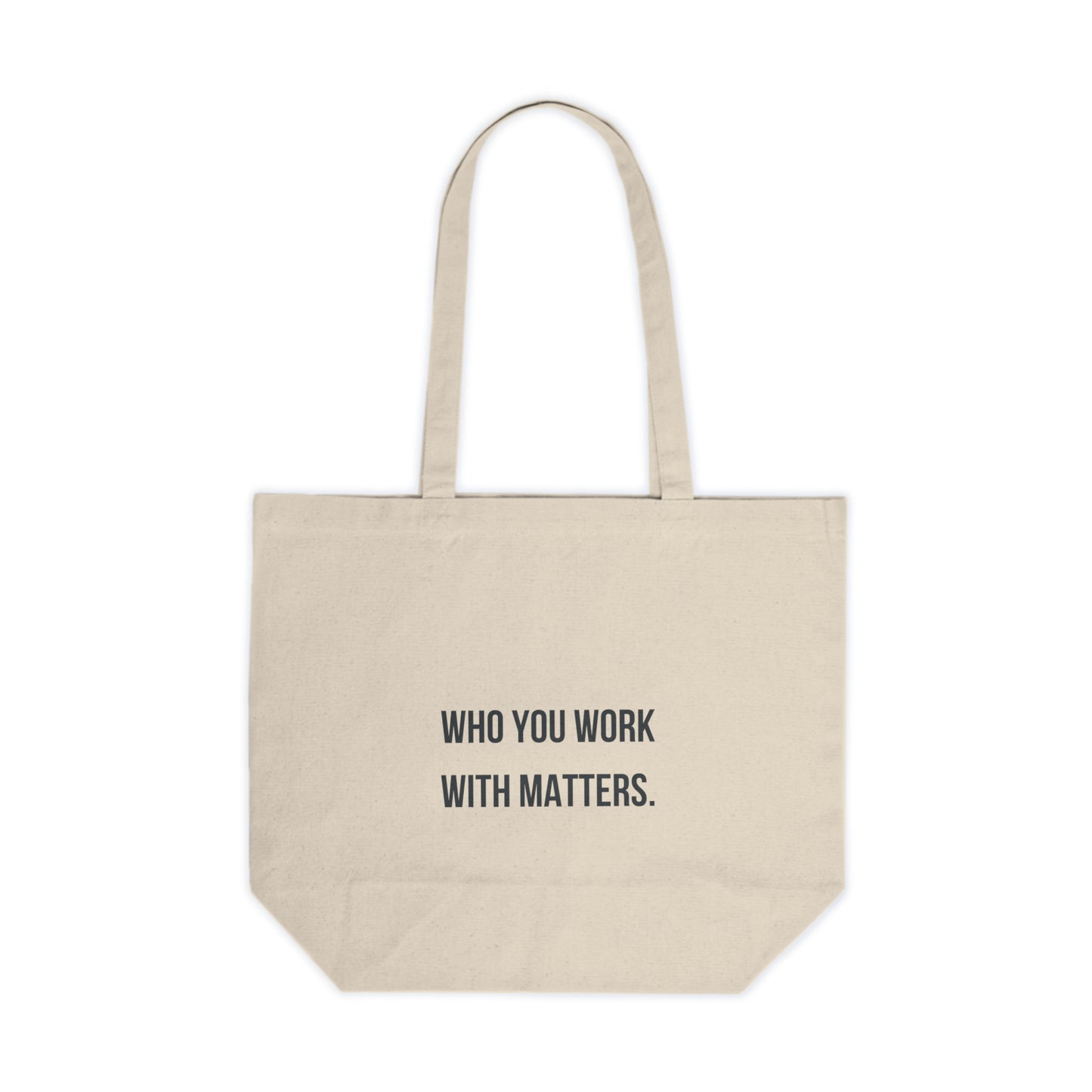 The Bright Side Canvas Shopping Tote